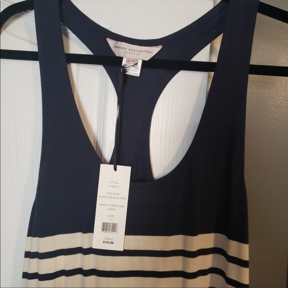 French Connection Striped Racerback Dress - Picture 3 of 5